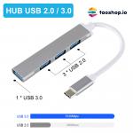 Đầu Chuyển Type C Sang USB 3.0 Type C có tốc độ đến 5G cho Macbook