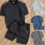 🔥Hot🔥 Bộ Cộc GC_Mono Chất Vải Cotton Dày Mát, Bộ Quần Áo Cộc Tay Phối Họa Tiết Phong Cách Boy Phố. Vải cotton thoáng mát